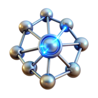 beautiful contemporary A network of crystalline structures, emitting a soft, inner glow, with sharp, geometric facets, in a futuristic, minimalist style exclusive png