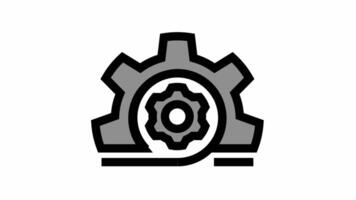 Agile sprint circle icon - Agile and teamwork symbol motion design video