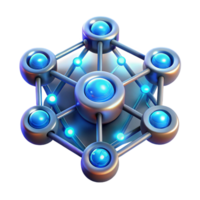 wonderful artistic A network of crystalline structures, emitting a soft, inner glow, with sharp, geometric facets, in a futuristic, minimalist style premium png