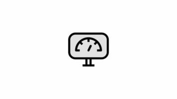 Modern user and project speed animated icon - Agile and teamwork symbol motion design video
