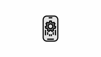 user settings icon - Agile and teamwork symbol motion design. video