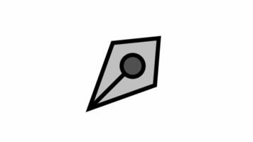 Modern pen nip animated icon - education and schooling design video