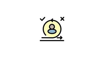 Modern Agile sprint circle icon - Agile and teamwork symbol motion design. video