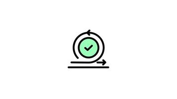 Agile sprint circle icon - Agile and teamwork symbol video