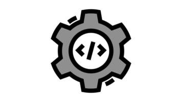 desenvolvimento animado ícone - ágil e trabalho em equipe símbolo movimento Projeto video