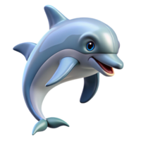 beautiful abstract A playful dolphin leaping out of the water, ocean background, blurred, dynamic lighting, action shot, photorealistic style high quality png