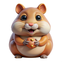 wonderful classic A cute hamster stuffing its cheeks with food, close-up, soft lighting, humorous mood, photorealistic style high resolution png