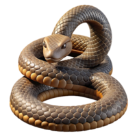 stunning vintage A coiled rattlesnake, intricate scale details, with its rattle slightly raised. Dramatic lighting, realistic style high resolution png