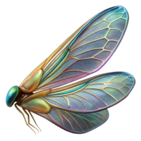 impressive contemporary A close-up of a dragonfly's wing, iridescent colors and intricate venation. Macro photography, backlighting authentic png