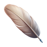 serene classic A single, perfect feather floating in the air, with soft, downy details. Soft, diffused lighting premium png