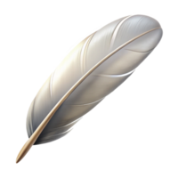 wonderful creative A single, perfect feather floating in the air, with soft, downy details. Soft, diffused lighting detailed png