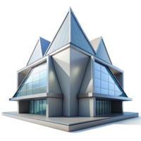 impressive abstract A sleek, modern museum, sharp lines and geometric shapes, cool, neutral lighting, architectural rendering exclusive png