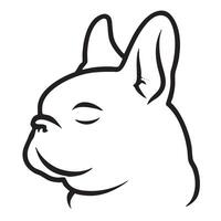simple and elegant logo design featuring profile of dog, showcasing its distinct features and expression. This logo captures essence of loyalty and companionship vector