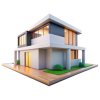 dramatic contemporary A minimalist modern house, clean lines and open spaces, bright, natural lighting, architectural photography exclusive png
