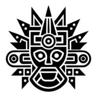 a fusion of modern and ancient mayan art vector