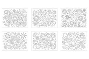 Hand-Drawn Arrow and Brush Line Set Grunge Sketch, Scribble, and Spiral Elements vector
