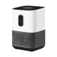Modern air purifier with sleek design for improved indoor air quality clip art on a transparency background png