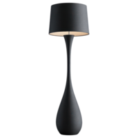 Elegant contemporary floor lamp with sleek design and soft light. clip art on a transparency background png