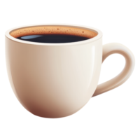 steaming coffee cup on transparency background evokes warmth and comfort. clip art on a transparency background png