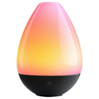 modern bedside lamp with gradient color design, creating calming atmosphere. clip art on a transparency background png