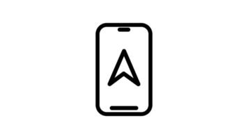 Modern Location direction animated icon - location and navigation video