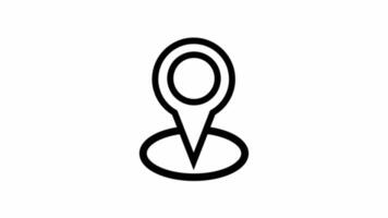 Modern Location pin - location and navigation motion design video