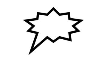 Modern Chat bubble animated icon - Conversation bubble icon animation video