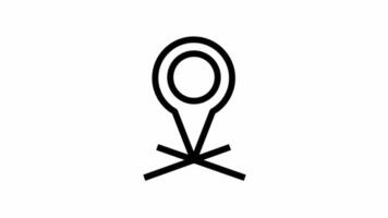 Modern Location pin animated location and navigation motion design video