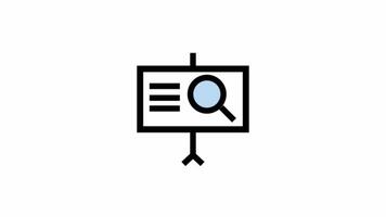 research presentation animated icon - navigation motion design video