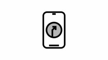GPS location pin icon - navigation motion design video