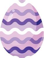 Easter egg flat design on white background vector