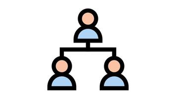 Agile and teamwork - teamwork and project management icon symbol video