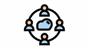Agile and teamwork - Agile, teamwork and project management icon symbol video