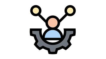 Agile and teamwork symbol - Agile, teamwork and project management icon. video