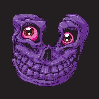 Skull cartoon spooky U