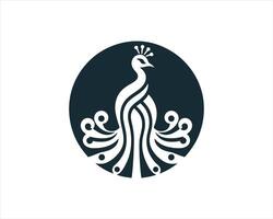 logo for a company that is called peacock template illustration vector