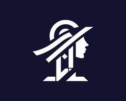 The logo for a company that makes hats vector
