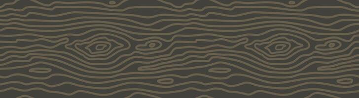 Wood grain dark wenge brown texture. Seamless wooden pattern. Abstract line background. Tree fiber, floor board vector