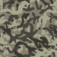 Brown beige or green camouflage seamless pattern. Modern military camo texture. Desert masking color vector
