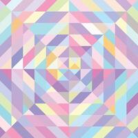 Square iridescent mosaic surface. Geometric colorful palette background. Polygonal triangle rainbow pattern. Kaleidoscope multicolor mother of pearl texture vector