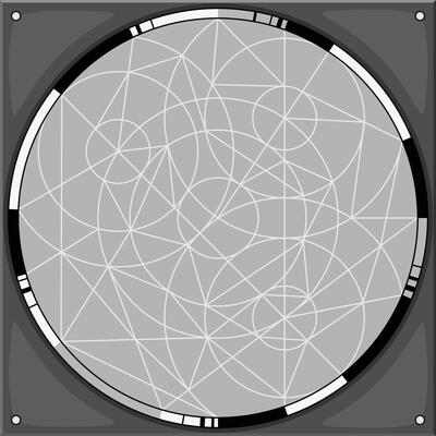 Control radar screen. HUD ui of control system, navigation and tracking display. Futuristic interface military search system