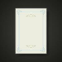 Calligraphic square ornament frame line for text. vector