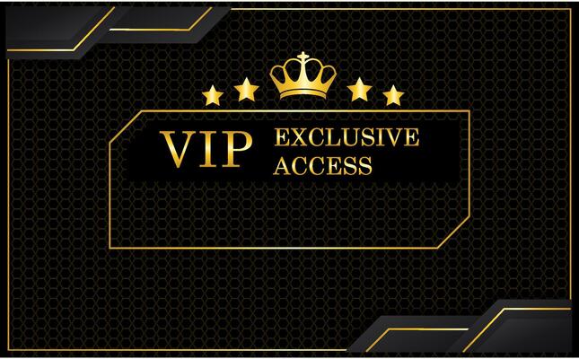 luxury gold vip access card design