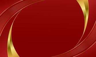 Elegant red and gold abstract curve background. Modern luxury design. Suitable for Invitations, awards, templates, banners, covers, posters, presentations, websites and pages vector