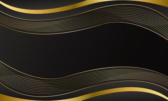 Modern Black and Gold Abstract Background for Branding, sales, award and others vector