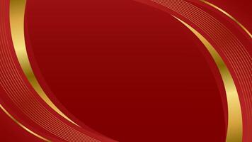 Abstract elegant red and gold luxury background vector