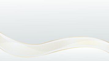 Premium White and Gold Abstract Background for Branding vector