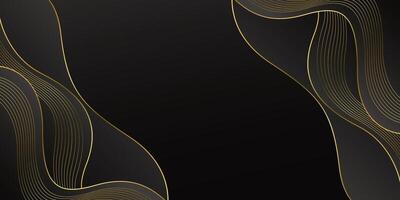 Premium Black and Gold Abstract Background for Branding, sales, award and others vector