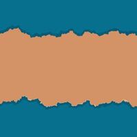Abstract Torn Paper Background with Teal and Light Brown Colors Ripped Edge Texture Design vector
