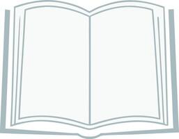 Open Book Icon Simple Design for Reading Literature Education Knowledge Textbook vector